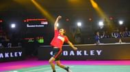 P riyanshu Rajawat celebrates his win